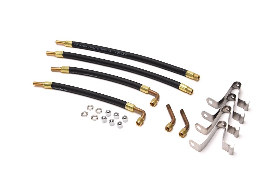 Wheelmaster Valve Stem Extension, Used with 16 Inch to 19-1/2 Inch Inner Dual Wheels, Two 13 Inch Straight and Two 9-1/2 Inch 90 Degree – 8008
