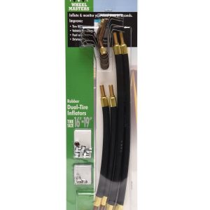 Wheelmaster Valve Stem Extension, Used with 16 Inch to 19-1/2 Inch Inner Dual Wheels, Two 13 Inch Straight and Two 9-1/2 Inch 90 Degree – 8008