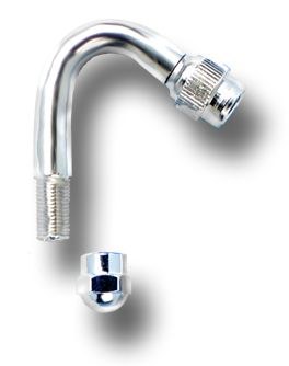 Wheelmaster Valve Stem Extension, 135 Degree, Airless, With Valve Stem Cap, Set of 2 – 8029135