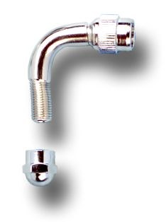 Wheelmaster Valve Stem Extension, Used with 22 Inch Aluminum Wheels, 90 Degree, With Valve Stem Cap, Set of 2 – 802990