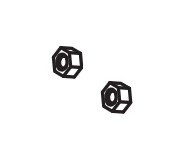 Wheelmaster Wheel Simulator Jam Nut, Used on Wheel Master 16 Inch – 8 Lug/ 4 Hand Hole Front Wheel Simulators – 9074F
