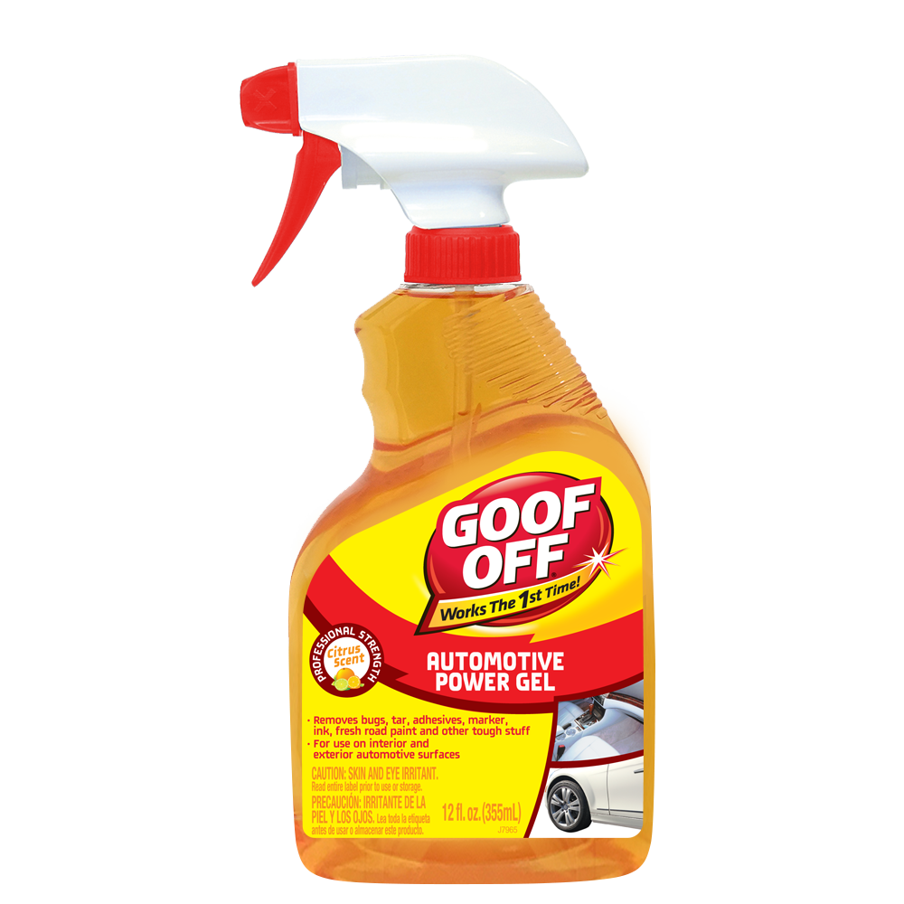 Wm Barr & Co Bug and Tar Remover, Goof Off®, Use to Removes Bugs/ Tar/ Tree Sap/ Adhesive and Freshly Cured Road Paint, Gel – FG795