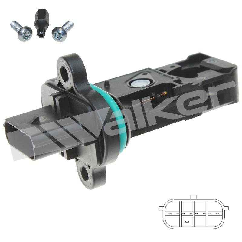 Walker Products Mass Air Flow Sensor, With Mounting Hardware – 245-1314