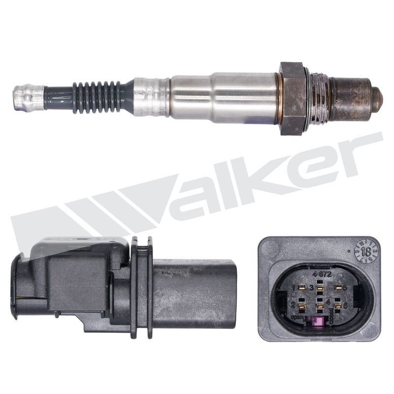 Walker Products Oxygen Sensor, Wideband, Single Sensor, 5 Wire Connector, 550 Millimeter Overall Length – 350-35046