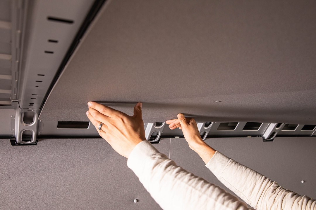 Welfit Cargo Van Ceiling Liner, Gray, Insulated, 15 Millimeter Thickness, Corrugated Polypropylene, 1.8 R-Value – FTH148CI
