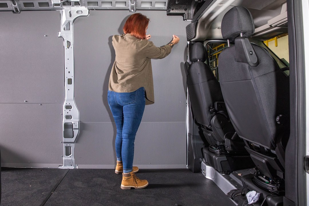 Welfit Cargo Van Wall Liner, With Front and Rear Driver Side/ Rear Passenger Side Panels, 5 Millimeter Thickness, Gray – FTH148W