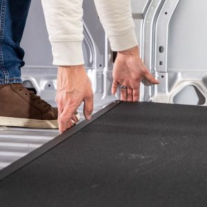 Welfit Cargo Cargo Area Liner, Black, Direct-Fit, 14 Millimeter Thickness, Flat Edge, Corrugated Polypropylene, Non-Skid, 0.9 R-Value – MS170FC