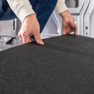 Welfit Cargo Cargo Area Liner, Black, Direct-Fit, 14 Millimeter Thickness, Flat Edge, Corrugated Polypropylene, Non-Skid, 0.9 R-Value – MS170XFC