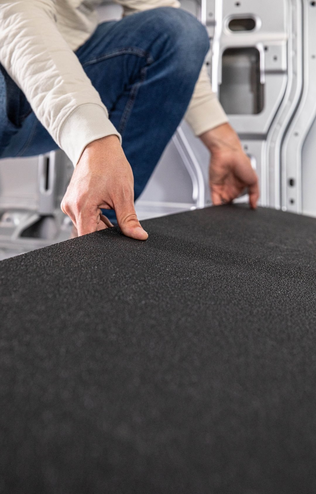 Welfit Cargo Cargo Area Liner, Black, Direct-Fit, 14 Millimeter Thickness, Flat Edge, Corrugated Polypropylene, Non-Skid, 0.9 R-Value – MS170XFC
