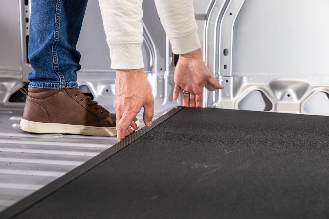 Welfit Cargo Cargo Area Liner, Black, Direct-Fit, 14 Millimeter Thickness, Flat Edge, Corrugated Polypropylene, Non-Skid, 0.9 R-Value – RP159XFC