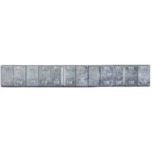 Wheel Craft Wheel Balance Weight, Stick on, Silver, 48 Strips of Twelve 1/4 Ounce Weights Per Strip, Single – 198-371NS