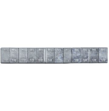 Wheel Craft Wheel Balance Weight, Stick on, Silver, 30 Strips of Three 1 Ounce Weights Per Strip, Single – 198-375