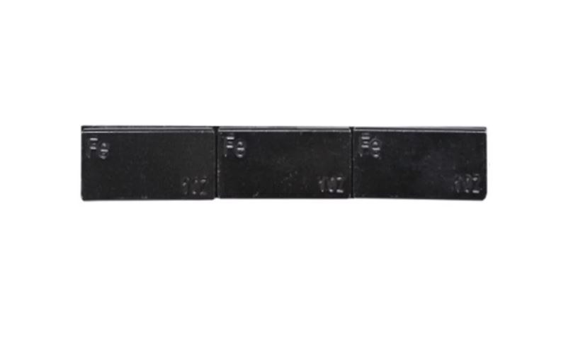 Wheel Craft Wheel Balance Weight, Stick on, Black, 30 Strips of Three 1 Ounce Weights Per Strip, Single – 198-375B