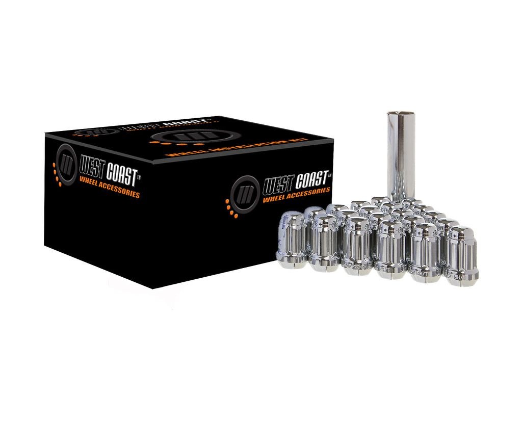 Wheel Craft Wheel Installation Kit, 5 Lug Kit, 12 Millimeter X 1.25 Thread Size, 60 Degree Conical Bulge, Spline Drive, Acorn – DPC55125S