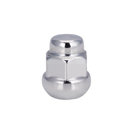Wheel Craft Lug Nut, OEM Style, 12 X 1.5 Millimeter Thread Size, OEM Ball Seat, Acorn, OEM Hex Size, Chrome Plated, Steel, Set of 100 – DPC6015B