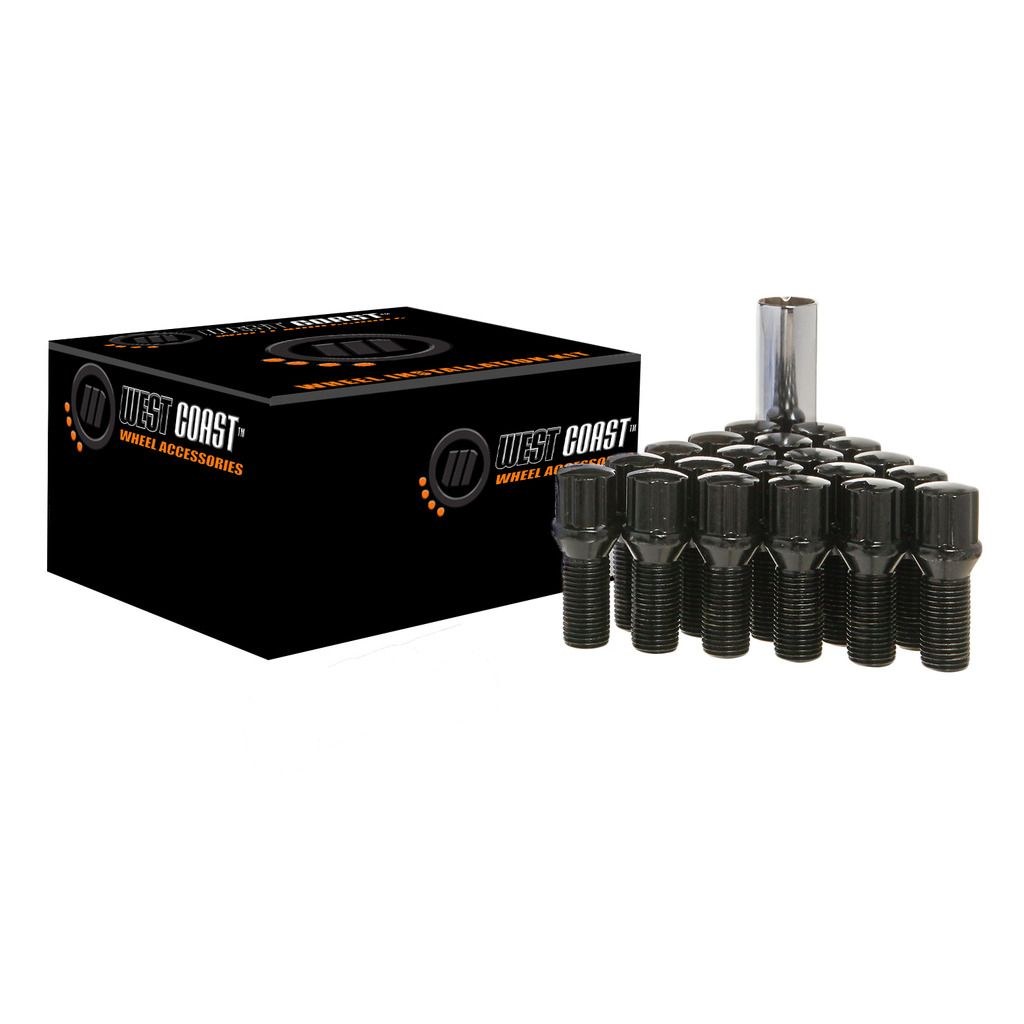 Wheel Craft Wheel Installation Kit, 5 Lug Kit, 14 Millimeter X 1.5 Thread Size, 60 Degree Conical, Spline Drive, Acorn – DPC27014CBB