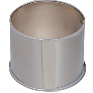 Wheel Craft Wheel Center Cap, Universal, 8 Lug Bolt Patterns, 5.15 Inch Diameter, 4.48 Inch Height, Open Style Squared End, Chrome, Steel – SH5150-OE