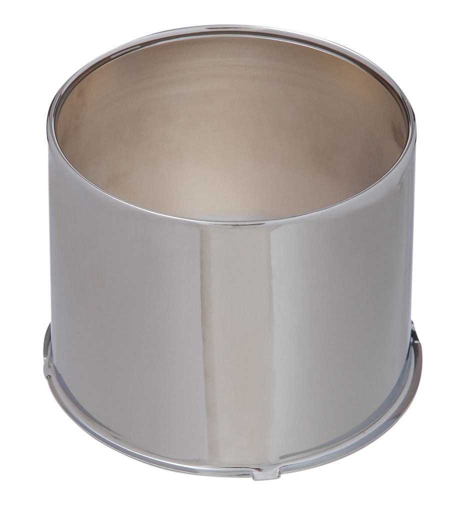 Wheel Craft Wheel Center Cap, Universal, 8 Lug Bolt Patterns, 5.15 Inch Diameter, 4.48 Inch Height, Open Style Squared End, Chrome, Steel – SH5150-OE