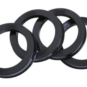 Wheel Craft Wheel Hub Centric Ring, 100 Millimeter Inside Diameter, 106 Millimeters Outside Diameter, Black, Plastic, Set of 4 – W106-100