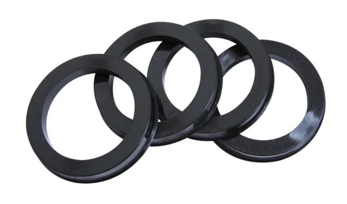 Wheel Craft Wheel Hub Centric Ring, 100 Millimeter Inside Diameter, 106 Millimeters Outside Diameter, Black, Plastic, Set of 4 – W106-100
