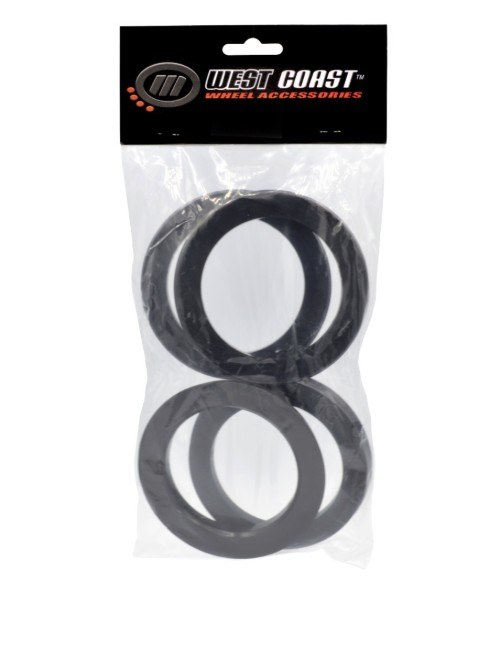 Wheel Craft Wheel Hub Centric Ring, 95.10 Millimeter Inside Diameter, 108 Millimeters Outside Diameter, Black, Plastic, Set of 4 – W108-9510