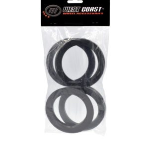 Wheel Craft Wheel Hub Centric Ring, 106 Millimeter Inside Diameter, 110 Millimeters Outside Diameter, Black, Plastic, Set of 4 – W110-106