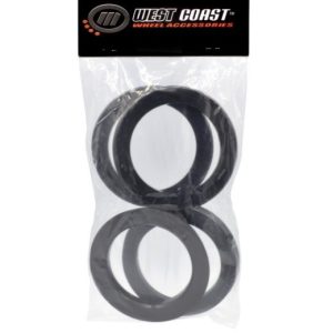 Wheel Craft Wheel Hub Centric Ring, 142 Millimeter Inside Diameter, 156.17 Millimeters Outside Diameter, Black, Plastic, Set of 4 – W156-142
