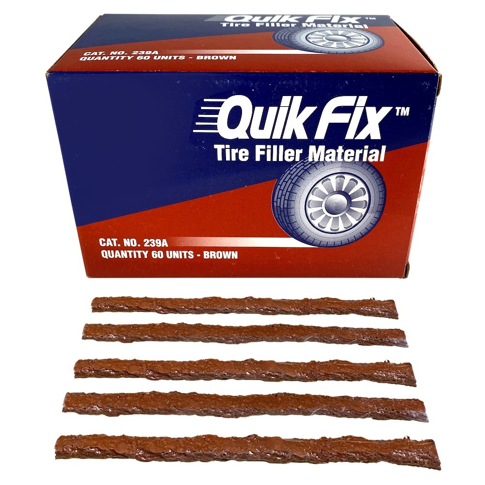 Wheel Craft Tire Repair Kit, Quik Fix, For Vehicle Tires, Plug, With 60 Repair Plugs – W-239