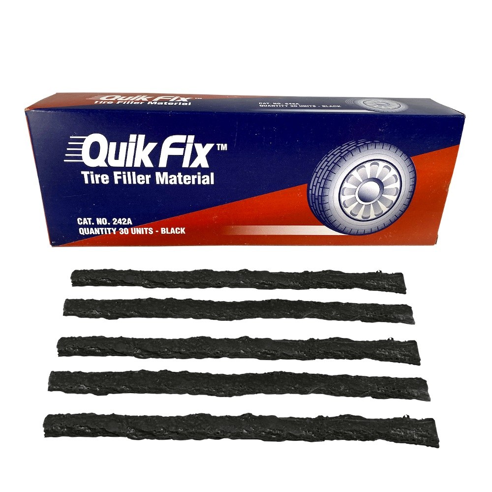 Wheel Craft Tire Repair Kit, Quik Fix, For Vehicle Tires, Plug, With 6 Inch Length 30 Repair Plugs – W-241