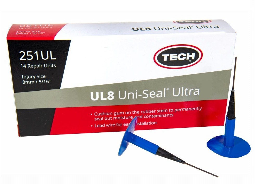 Wheel Craft Tire Repair Kit, Tech UL8 Uni-Seal Ultra, For Radial and Bias Ply Tires, Plug Patch, Box of 14 – W-251UL