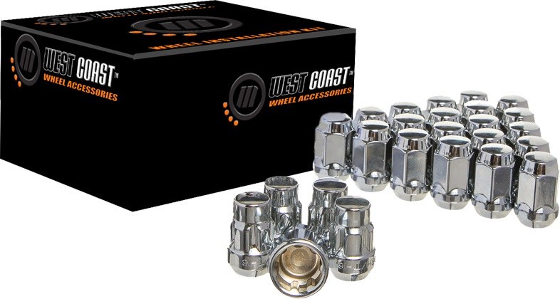 Wheel Craft Wheel Installation Kit, 6 Lug Kit, 12 Millimeter X 1.5 Thread Size, 60 Degree Conical Bulge, Acorn – W56015B