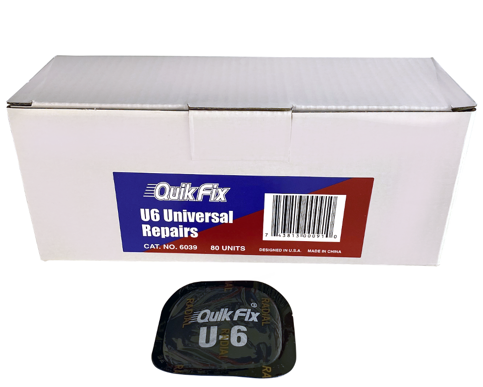 Wheel Craft Tire Repair Kit, Quik Fix, For Radial and Bias Ply Tires, Patch, 2-1/4 Inch Square, With 80 Tire Patch – W-6039