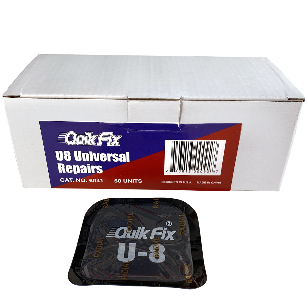 Wheel Craft Tire Repair Kit, Quik Fix, For Radial and Bias Ply Tires, Patch, 2-3/4 Inch Square, With 50 Tire Patch – W-6041