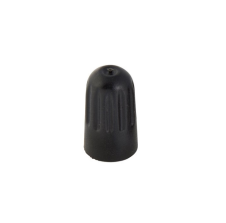Wheel Craft Valve Stem Cap, Round Serrated, Black, Set of 100 – W9902GMC