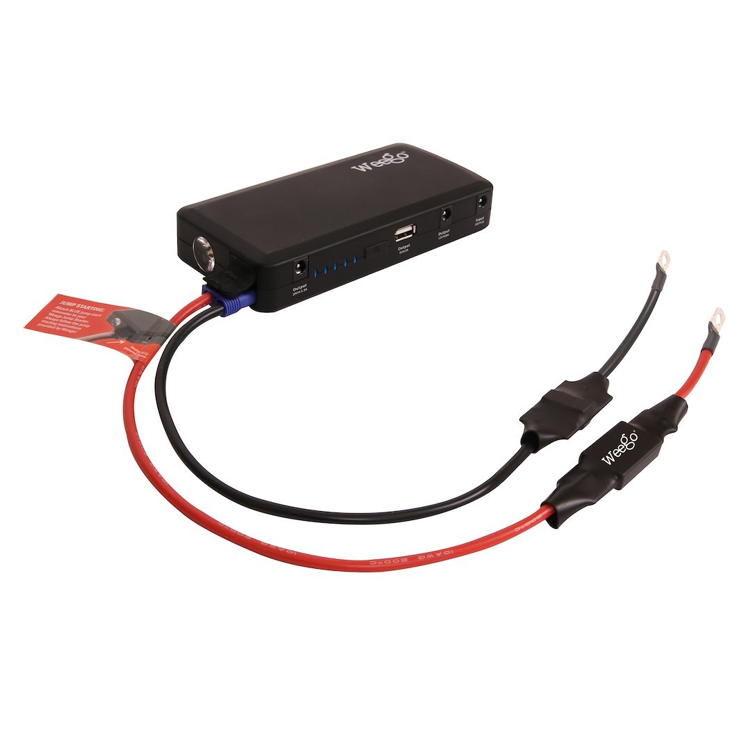 Weego Battery Charging Cable, For Use on Powersports with Hard to Reach Batteries, Uses Tether for Jumping or SAE Adapter for Trickle Charge – JSPT524