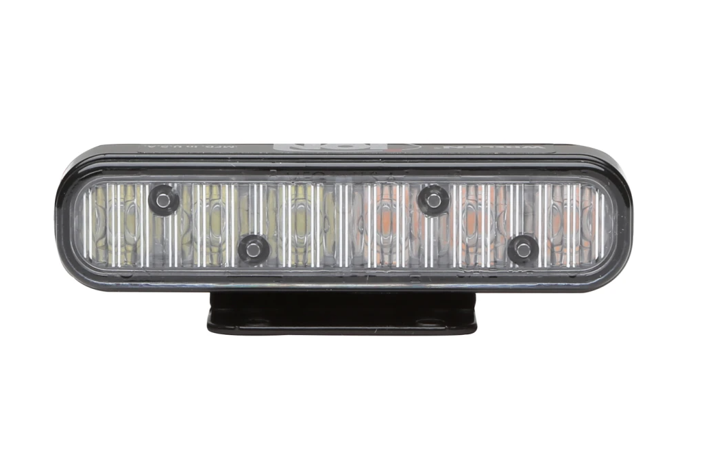 Whelen Warning Light, Ion® Series Super-Led® Solo™, 4.1 Inch Length X 1.25 Inch Width X 1 Inch Height, Mini Bar, Universal Mount, Clear Lens – IONC