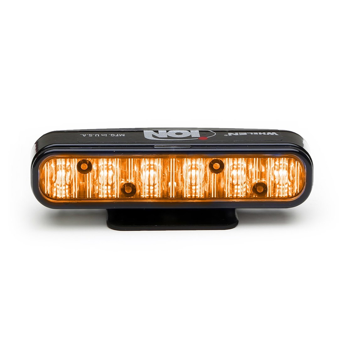 Whelen Warning Light, Ion™ Series, 4 Inch Length X 1.3 Inch Width X 1 Inch Height, Surface Mount, LED, Clear Lens, 69 Scan-Lock Flash Pattern – IONM