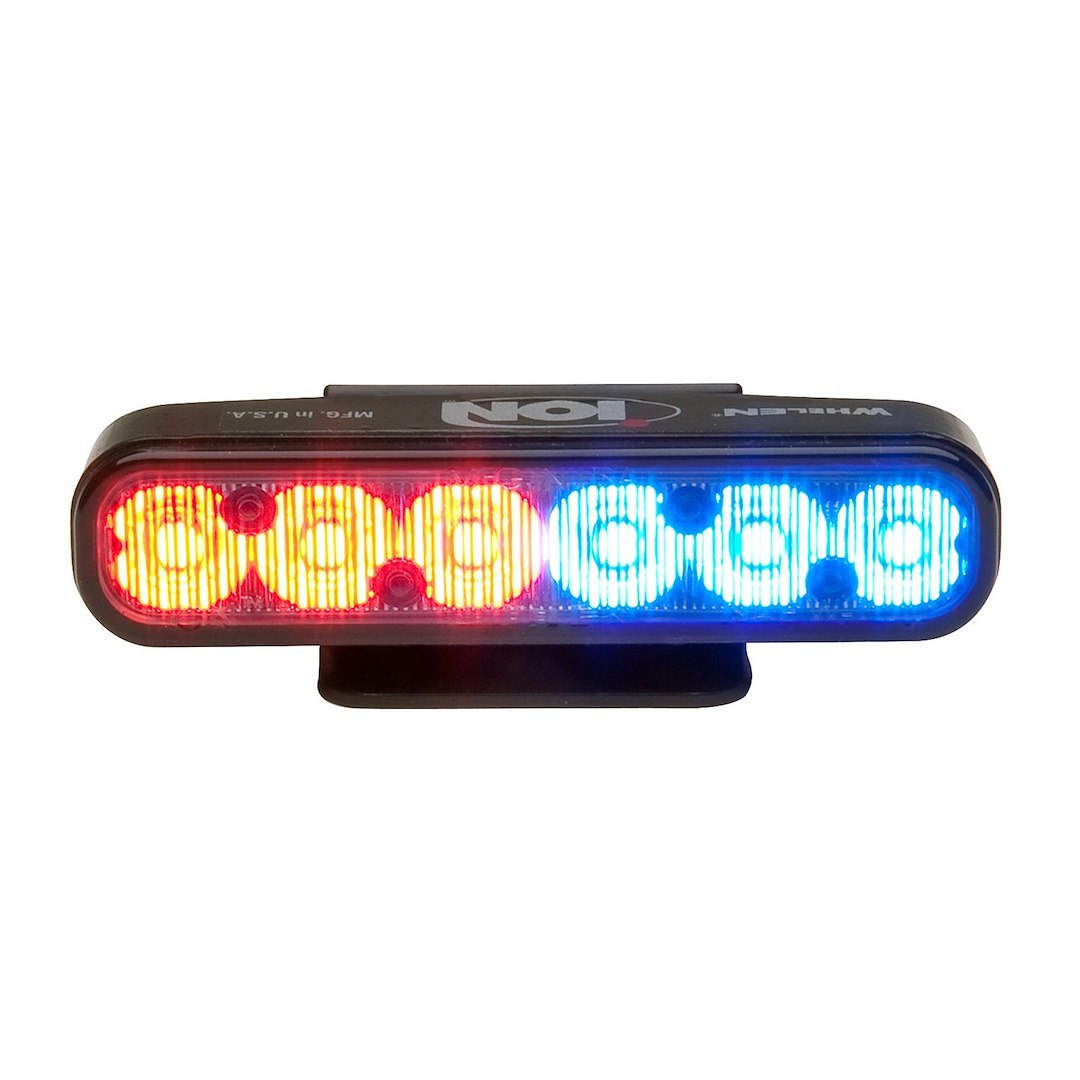 Whelen Warning Light, Ion™ Series, 4 Inch Length X 1.3 Inch Width X 1 Inch Height, Surface Mount, LED, Clear Lens, 69 Scan-Lock Flash Pattern – IONM