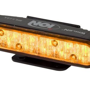 Whelen Strobe Light Kit, Ion ™ Series, Directional Optics, Black Housing, Clear Lens, Linear Super-LED, Amber/ White Bulb, 12 Volt – IONSMF