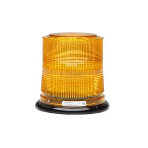 Whelen Warning Light, L10 Series, 6.3 Inch Diameter X 6.4 Inch Height, Dome Style, High Profile, Permanent Mount, LED, Amber Lens – L10HAP