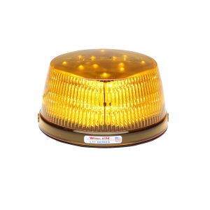 Whelen Warning Light, L31 Series, 7.188 Inch Diameter X 4 Inch Height, Dome Style, High Profile, Permanent Mount, LED, Amber Lens – L31HAF