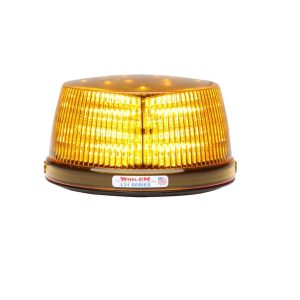 Whelen Warning Light, L31 Series, 7.188 Inch Diameter X 4 Inch Height, Dome Style, High Profile, Permanent Mount, LED, Amber Lens – L31HAFCA