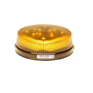 Whelen Warning Light, L32 Series, 7.188 Inch Diameter X 2.625 Inch Height, Dome Style, Low Profile, Permanent Mount, LED, Amber Lens – L32LAF