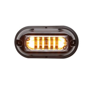 Whelen Warning Light, LINZ6™, 4.06 Inch Length X 2.04 Inch Width X 1.6 Inch Height, Surface Mount, LED, Clear Lens, 25 Scan-Lock Pattern – LINZ6A