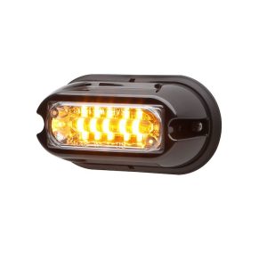 Whelen Warning Light, LINZ6™, 4.06 Inch Length X 2.04 Inch Width X 1.6 Inch Height, Surface Mount, LED, Clear Lens, 25 Scan-Lock Pattern – LINZ6A