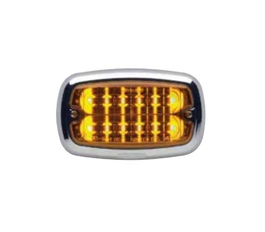 Whelen Warning Light, M-Series™, 5-1/2 Inch Length X 3.4 Inch Height X 1.4 Inch Depth, Surface Mount, LED, Amber Lens – M4A
