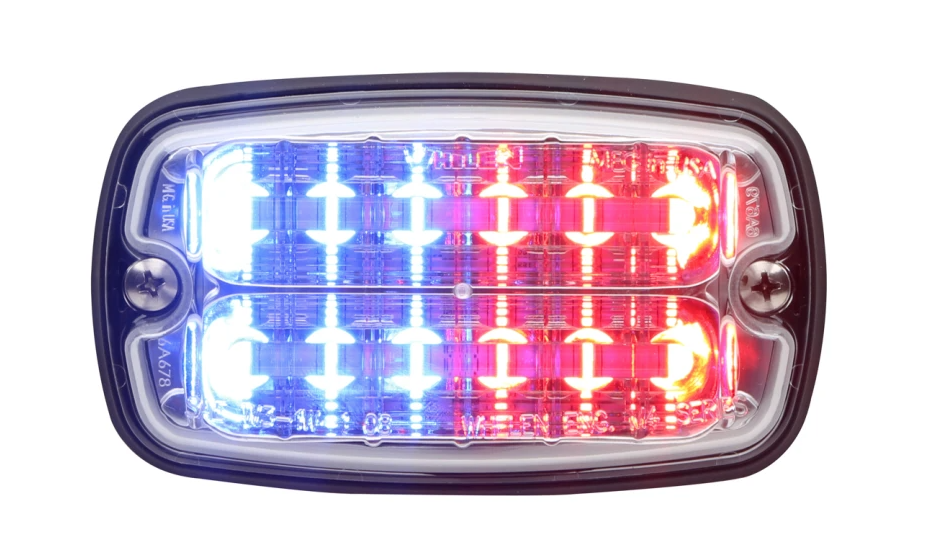 Whelen Warning Light, M4, 5-1/2 Inch Length X 3.4 Inch Width X 1.8 Inch Height, Surface Mount, LED, Clear Lens – M4DWJ