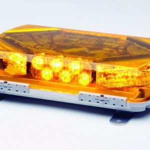 Whelen Warning Light, Mini Century ™, 11 Inch Length X 7-1/2 Inch Width X 2-1/2 Inch Height, Mini Bar, Permanent Mount, LED, Amber Lens – MC11PA