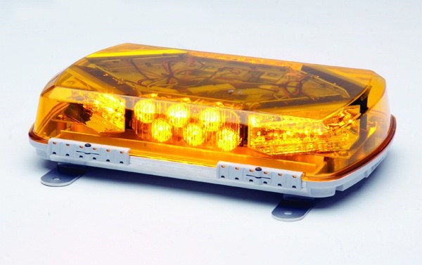 Whelen Warning Light, Mini Century ™, 11 Inch Length X 7-1/2 Inch Width X 2-1/2 Inch Height, Mini Bar, Permanent Mount, LED, Amber Lens – MC11PA
