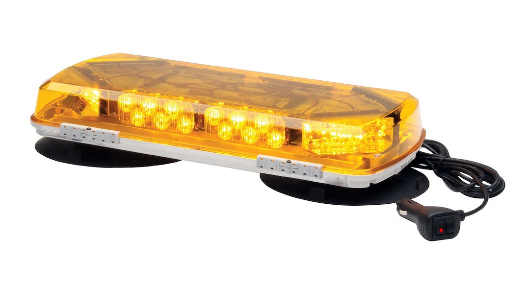Whelen Warning Light, Mini Century ™, 16 Inch Length X 7-1/2 Inch Width X 2-1/2 Inch Height, Mini Bar, Magnetic/ Suction Mount, LED – MC16VA